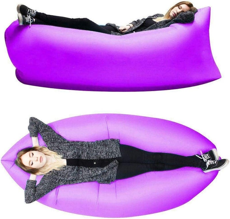 Portable Inflatable Air Bed Sofa Outdoor Beach Camping Sleeping Lazy Bag - Image 3